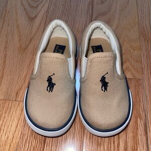 Polo by Ralph Lauren Tan Sneakers Slip-On Design